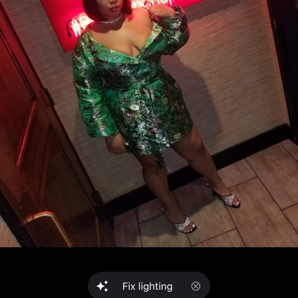 Plus green bodycon dress - Picture 4 of 5